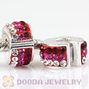  925 Sterling Silver Clip Charm Beads With Austrian Crystal Wholesale 