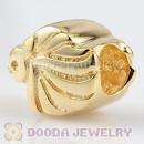 Gold Plated Silver 2012 London Olympic Team GB Mascot Logo Bead Fit European Olympics Bracelet