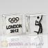 London 2012 Olympics Volleyball Square Alloy Beads Wholesale