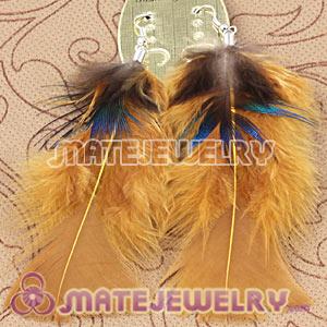 Long Grizzly Bohemia Feather Earrings Forever 21 