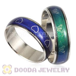 Mix Size Unisex Silver Plated Change Color Finger Ring With Many Styles Design