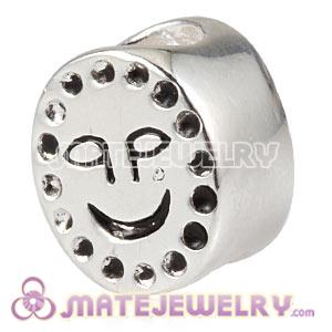 Wholesale Sterling Silver European Smiling Sun Charm Bead 