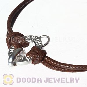 Fashion Brown Sterling Silver Tscharms Club Bracelets Wholesale