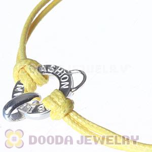 Fashion Yellow Sterling Silver Tscharms Club Bracelets Wholesale