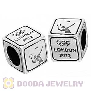 European Badminton Beads London 2012 Olympics Sterling Silver Charms