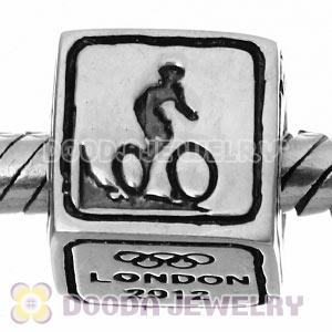 Sterling Silver European Cycling Mountain Bike Beads London 2012 Olympics Charms