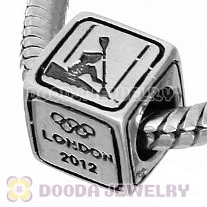 Sterling Silver European Canoe Slalom Beads London 2012 Olympics Charms