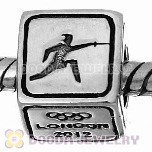 Sterling Silver European Fencing Beads London 2012 Olympics Charms