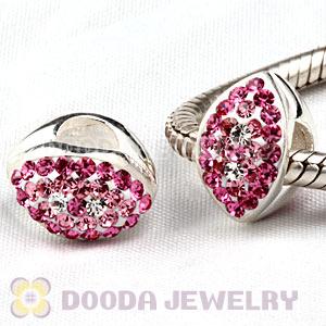 925 Sterling Silver Eye Beads With Austrian Crystal Wholesale