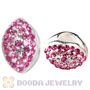 925 Sterling Silver Eye Beads With Austrian Crystal Wholesale