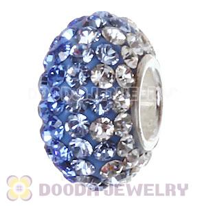 Jewelry silver beads with 90 crystal rhinestones Austrian crystal Jewelry beads