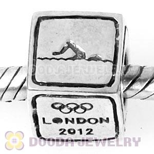 European Swimming Beads London 2012 Olympics Sterling Silver Charms