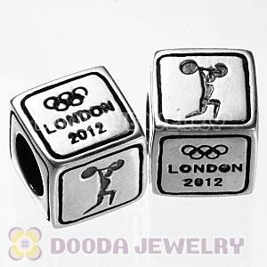 Sterling Silver European Weightlifting Beads London 2012 Olympics Charms