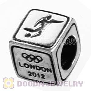 Sterling Silver European Football Beads London 2012 Olympics Charms