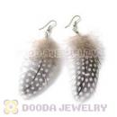 120 Pair Per Bag Mix Color Rooster Feather Earrings With Alloy Fishhook Wholesale