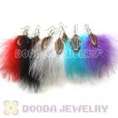 120 Pair Per Bag Mix Color Rooster Feather Earrings With Alloy Fishhook Wholesale