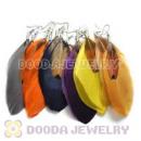 120 Pair Per Bag Mix Color Rooster Bohemia Feather Earrings Wholesale