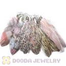 120 Pair Per Bag Mix Color Rooster Feather Earrings With Alloy Fishhook Wholesale