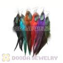 120 Pair Per Bag Mix Color Long Fashion Jewelry Feather Earrings Wholesale