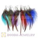 120 Pair Per Bag Mix Color Long Fashion Jewelry Feather Earrings Wholesale