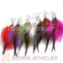 120 Pair Per Bag Mix Color Long Fashion Jewelry Feather Earrings Wholesale
