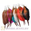 120 Pair Per Bag Mix Color Long Fashion Jewelry Feather Earrings Wholesale