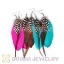 120 Pair Per Bag Mix Color Long Fashion Jewelry Feather Earrings Wholesale