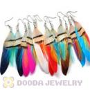 120 Pair Per Bag Mix Color Long Fashion Jewelry Feather Earrings Wholesale