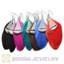 120 Pair Per Bag Mix Color Long Fashion Jewelry Feather Earrings Wholesale