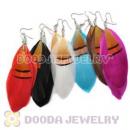 120 Pair Per Bag Mix Color Long Fashion Jewelry Feather Earrings Wholesale