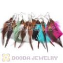 120 Pair Per Bag Mix Color Long Fashion Jewelry Feather Earrings Wholesale