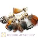 120 Pair Per Bag Mix Color Long Fashion Jewelry Feather Earrings Wholesale