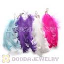 120 Pair Per Bag Mix Color Long Fashion Jewelry Feather Earrings Wholesale