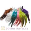 120 Pair Per Bag Mix Color Long Fashion Jewelry Feather Earrings Wholesale