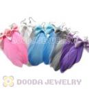 120 Pair Per Bag Multi Coloured Cheap Long Feather Earrings Wholesale