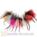 120 Pair Per Bag Multi Coloured Cheap Long Feather Earrings Wholesale