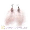 120 Pair Per Bag Multi Coloured Cheap Long Feather Earrings Wholesale