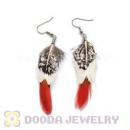120 Pair Per Bag Multi Coloured Cheap Long Feather Earrings Wholesale