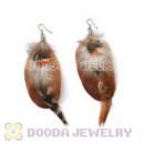 120 Pair Per Bag Multi Coloured Cheap Long Feather Earrings Wholesale