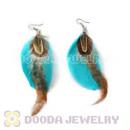 120 Pair Per Bag Multi Coloured Cheap Long Feather Earrings Wholesale