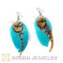 120 Pair Per Bag Multi Coloured Cheap Long Feather Earrings Wholesale