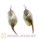 120 Pair Per Bag Multi Coloured Cheap Long Feather Earrings Wholesale