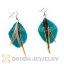 120 Pair Per Bag Multi Coloured Cheap Long Feather Earrings Wholesale