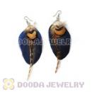 120 Pair Per Bag Multi Coloured Cheap Long Feather Earrings Wholesale