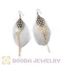 120 Pair Per Bag Multi Coloured Cheap Long Feather Earrings Wholesale