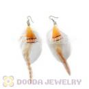 120 Pair Per Bag Multi Coloured Cheap Long Feather Earrings Wholesale
