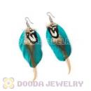 120 Pair Per Bag Multi Coloured Cheap Long Feather Earrings Wholesale