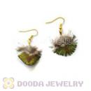 120 Pair Per Bag Multi Coloured Cheap Long Feather Earrings Wholesale