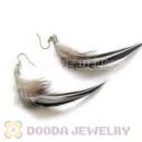 120 Pair Per Bag Multi Coloured Cheap Long Feather Earrings Wholesale
