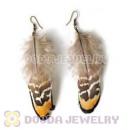 120 Pair Per Bag Multi Coloured Cheap Long Feather Earrings Wholesale